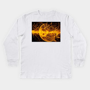 Streamer chamber photo of particle tracks (A136/0001) Kids Long Sleeve T-Shirt